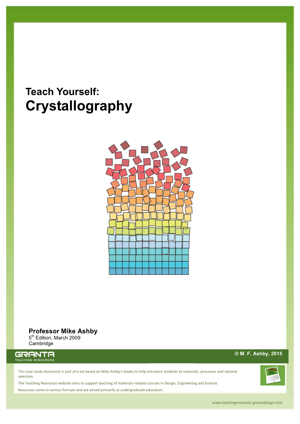 Teach Yourself Crystallography