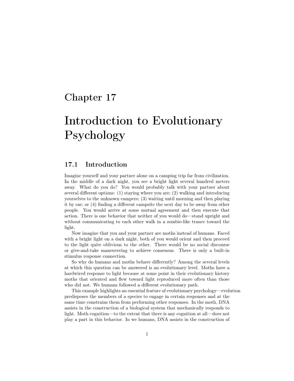 HGSS2 Intro to Evolutionary Psychology