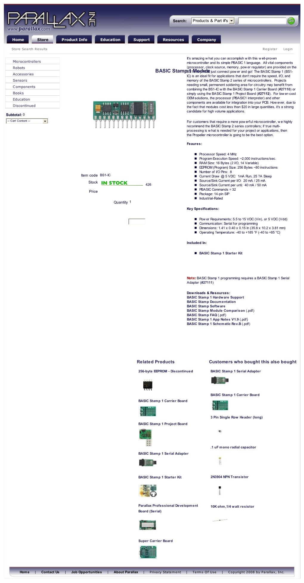 BASIC Stamp 1 Module