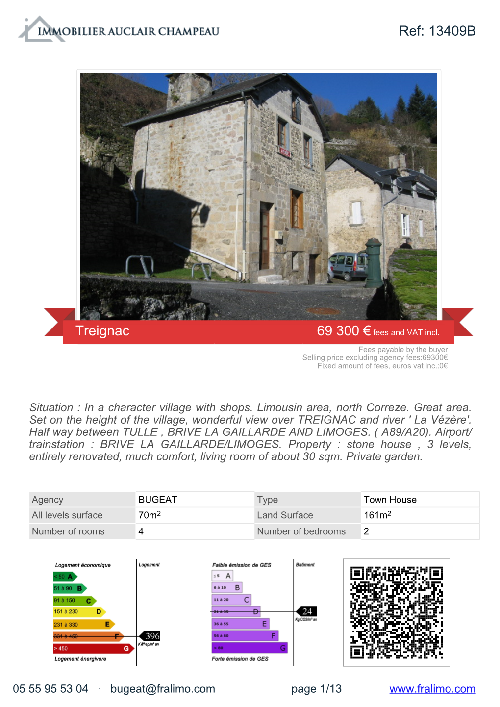 Ref: 13409B Treignac