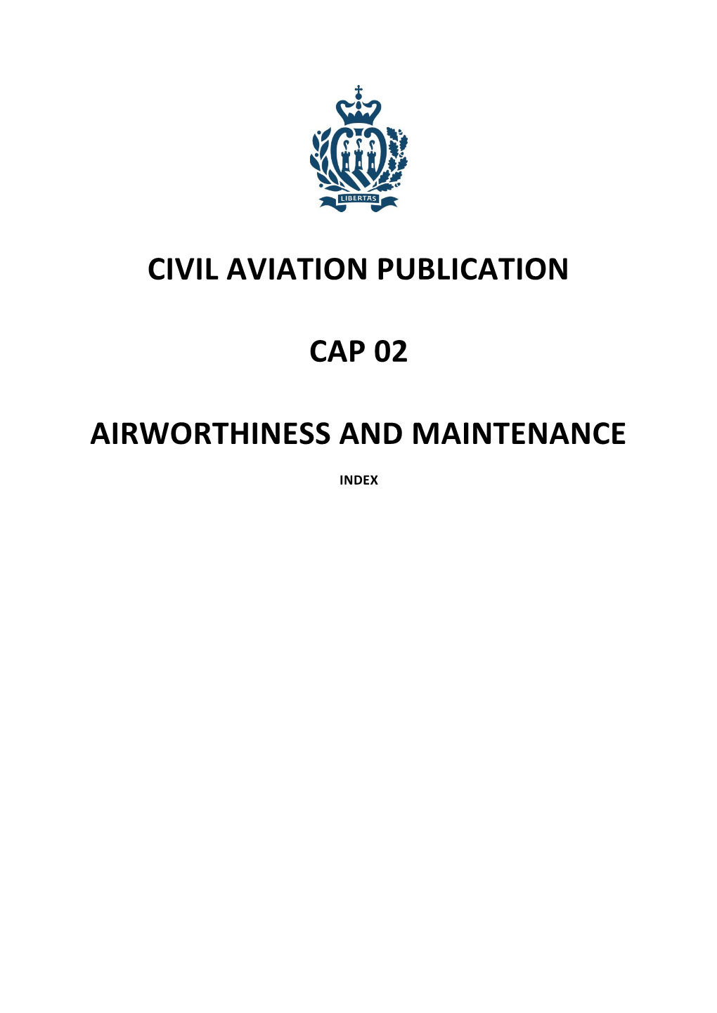 Civil Aviation Publication Cap 02 Airworthiness and Maintenance