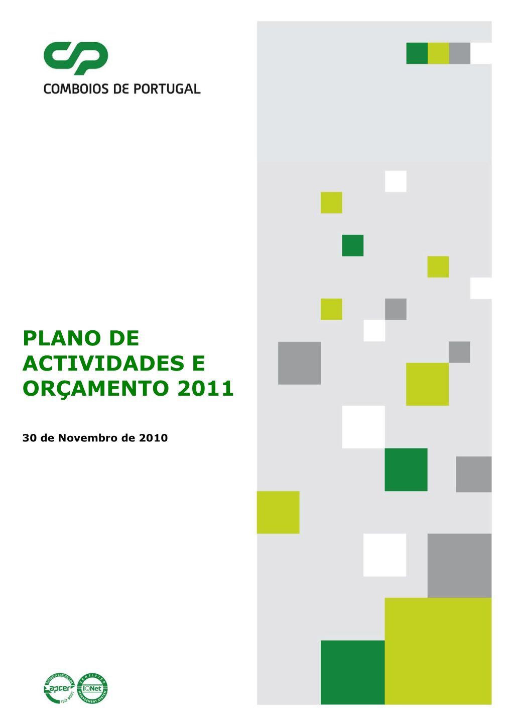 Plano De Actividades E Orçamento 2011