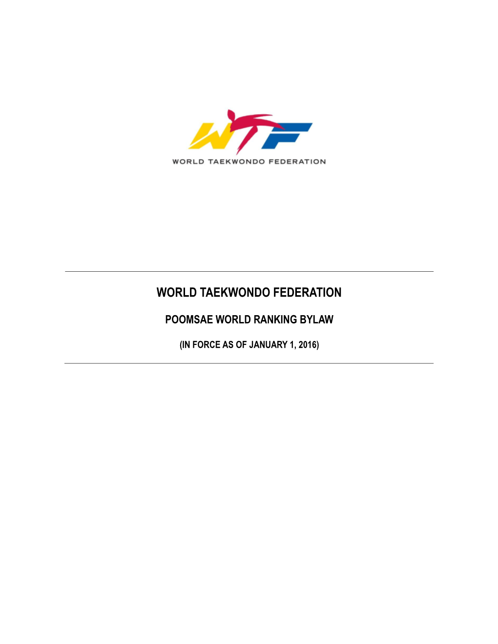 World Taekwondo Federation