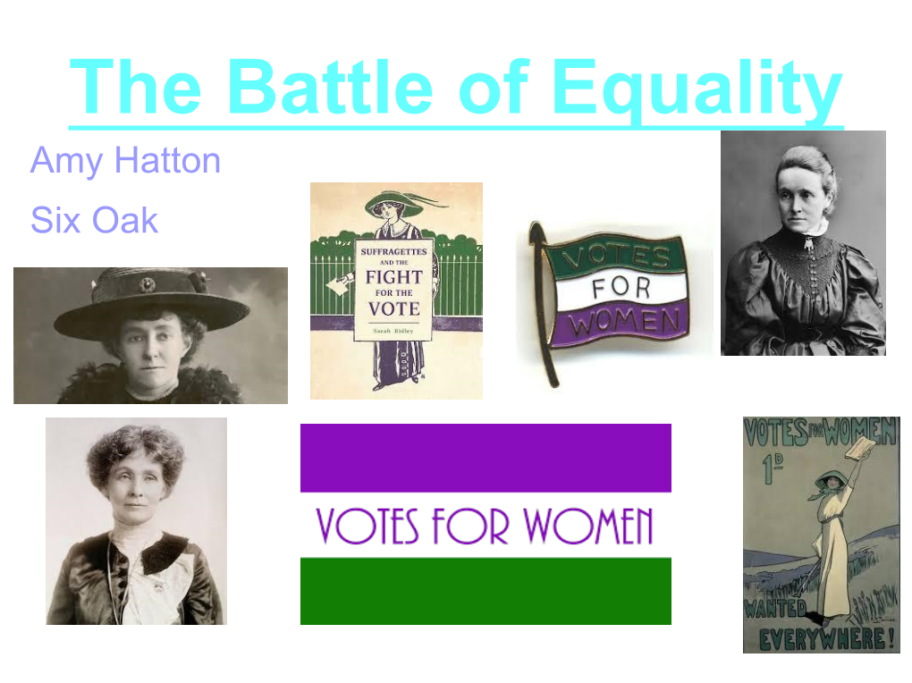 The Battle of Equality