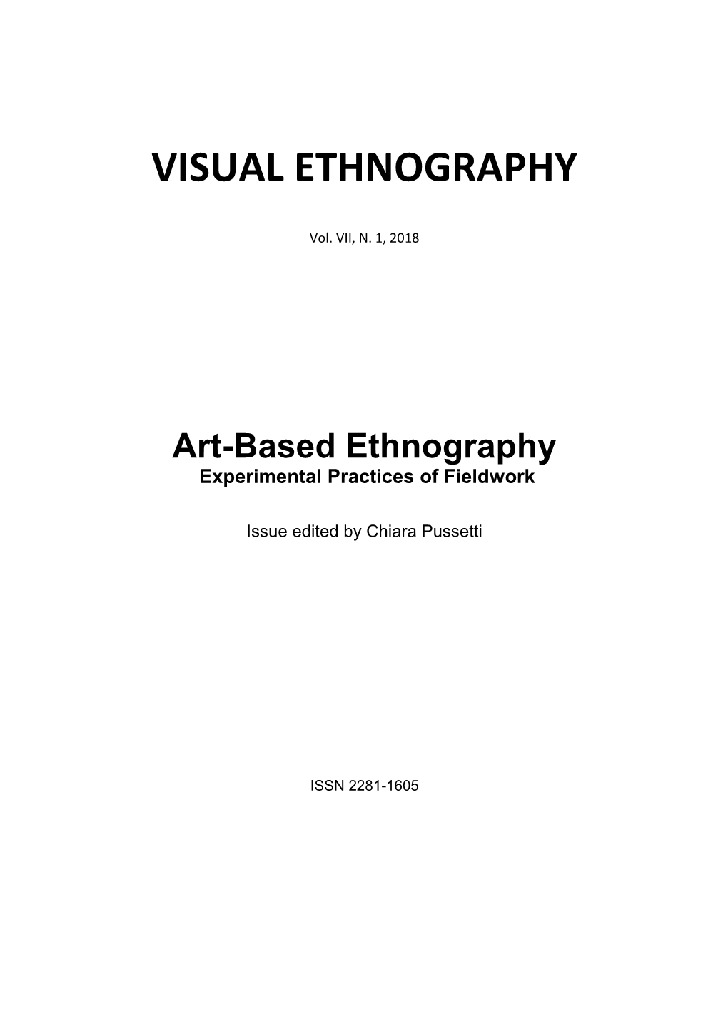 Visual Ethnography