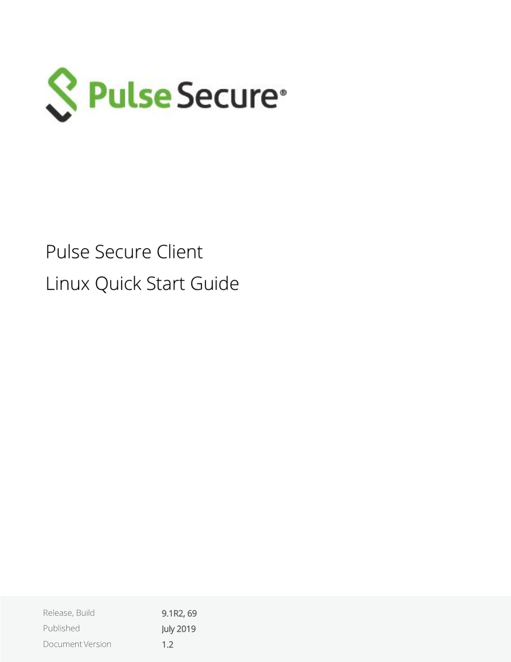 Pulse Secure Client Linux Quick Start Guide