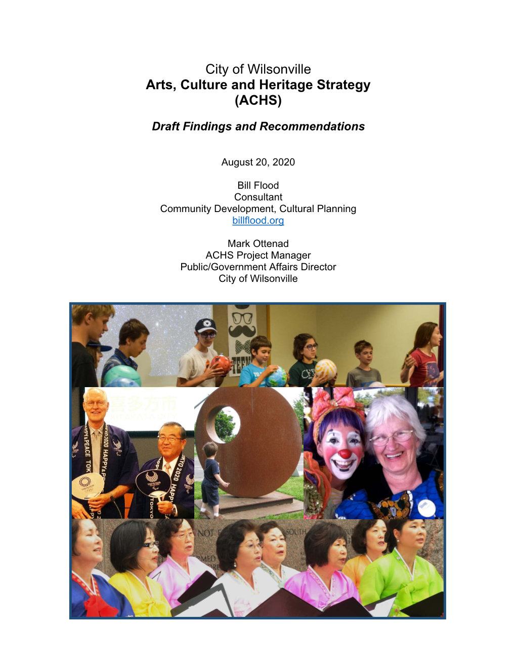 Arts, Culture and Heritage Strategy (ACHS)