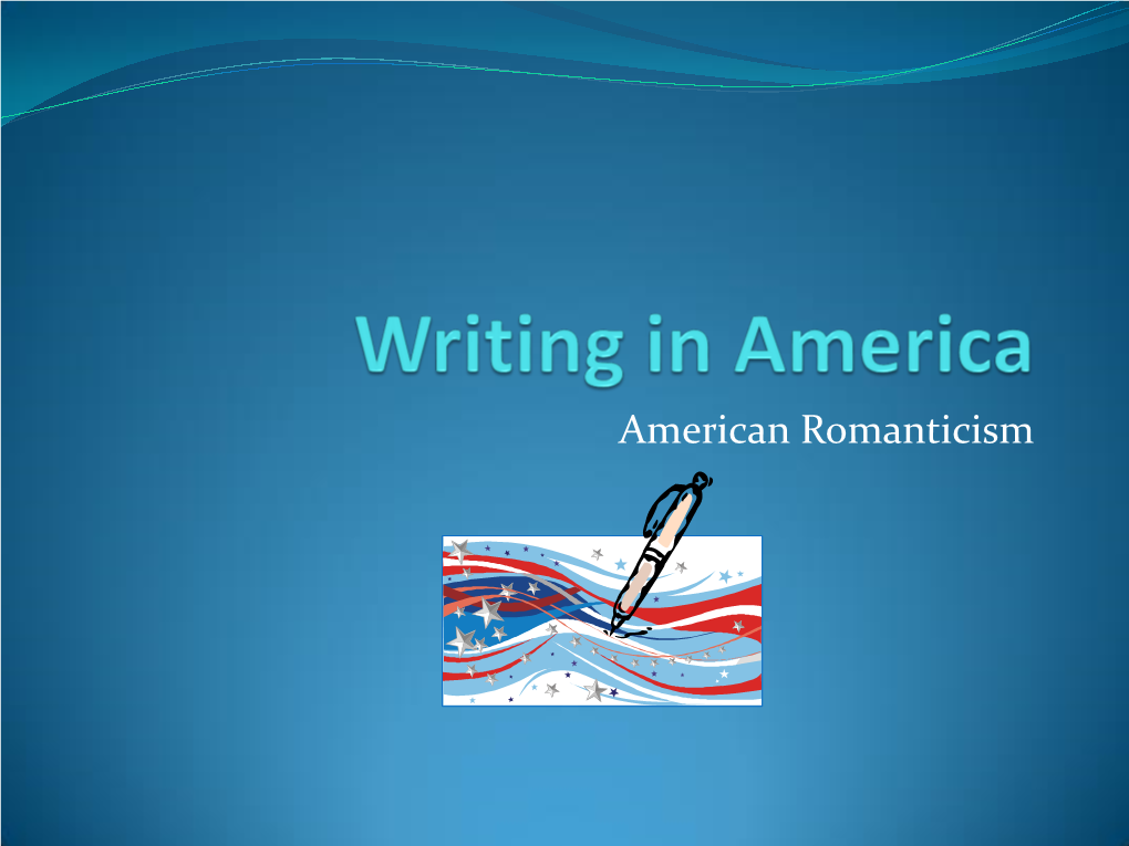 American Romanticism