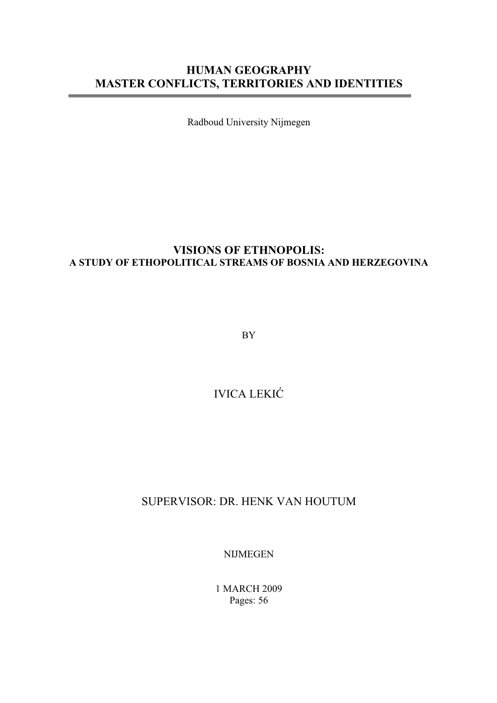 Master Thesis