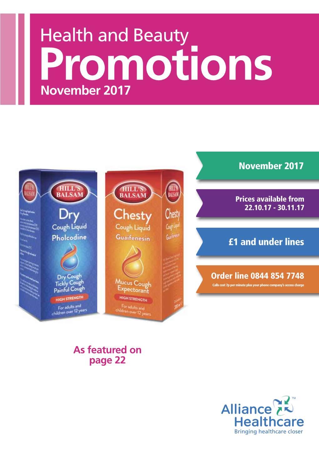 Health and Beauty Promotions November 2017