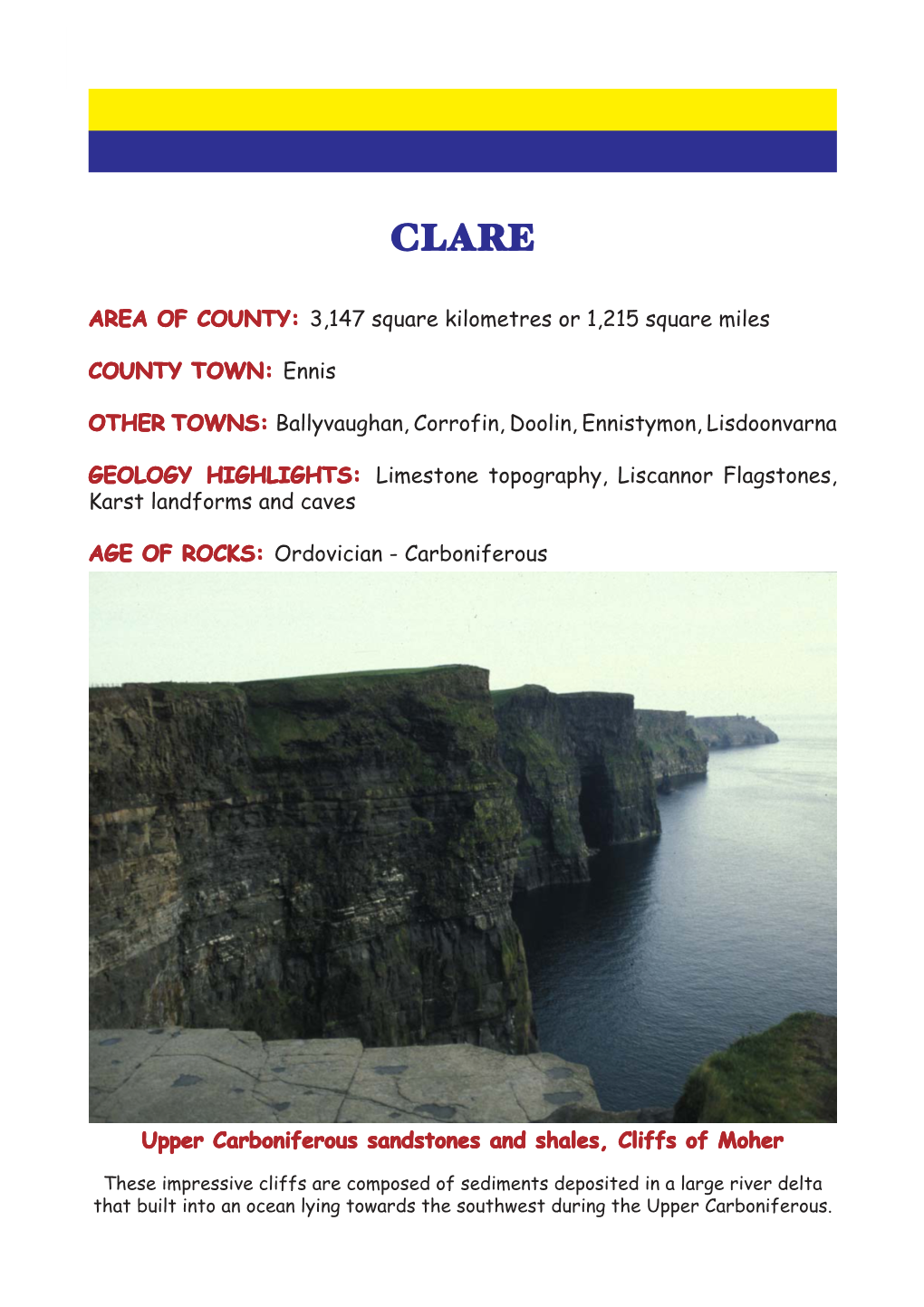 Clare: COUNTY GEOLOGY of IRELAND 1