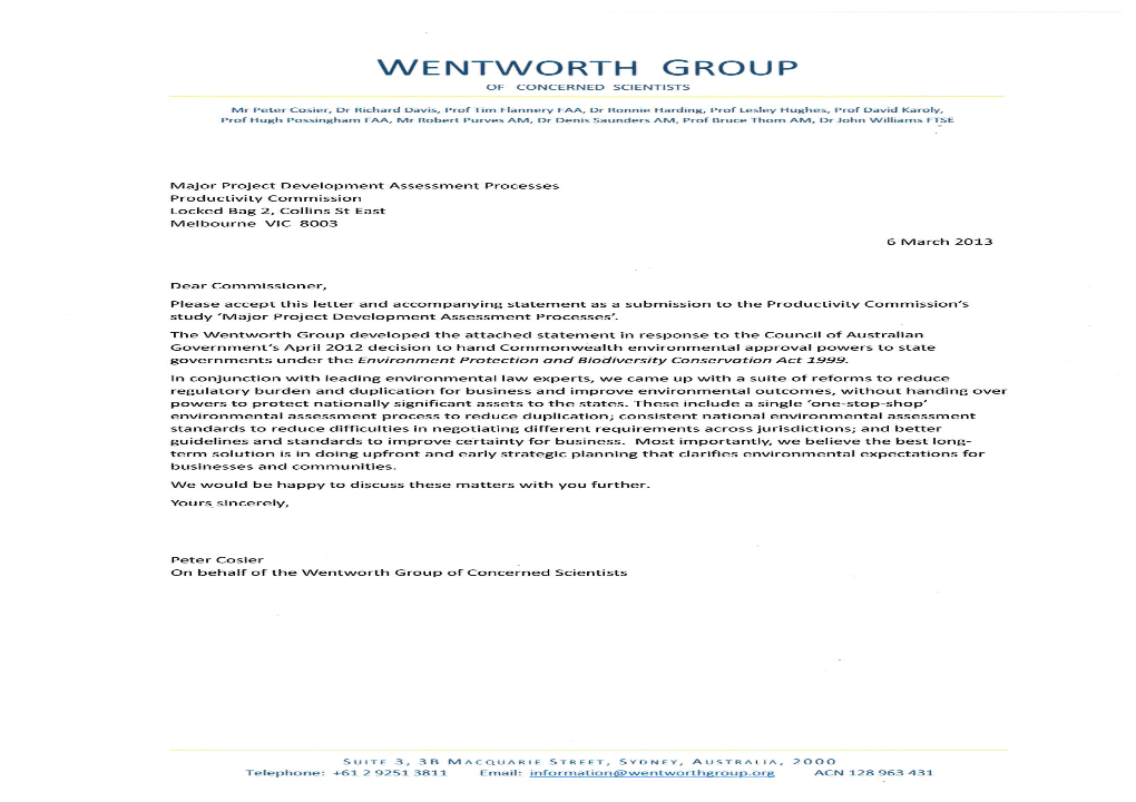 Wentworth Group of Concerned Scientists