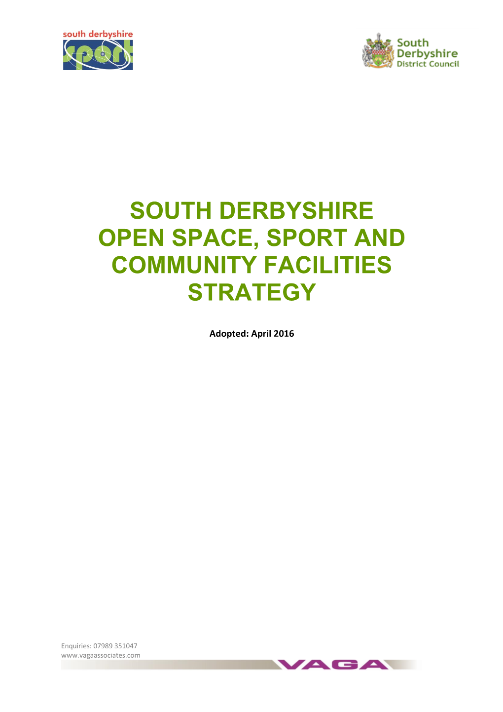 Open Space, Sport and Community Facilities Strategy