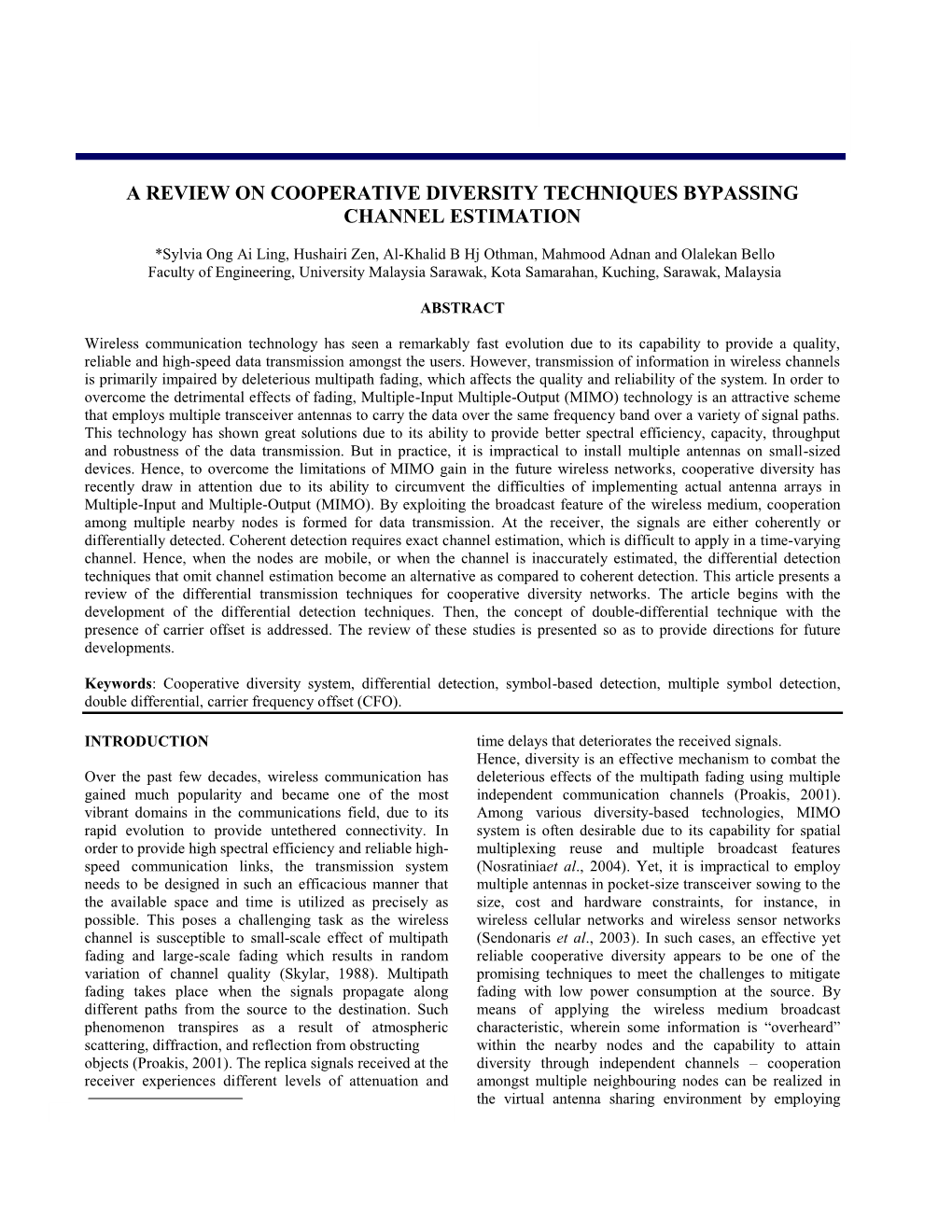 A Review on Cooperative Diversity Techniques Bypassing Channel Estimation