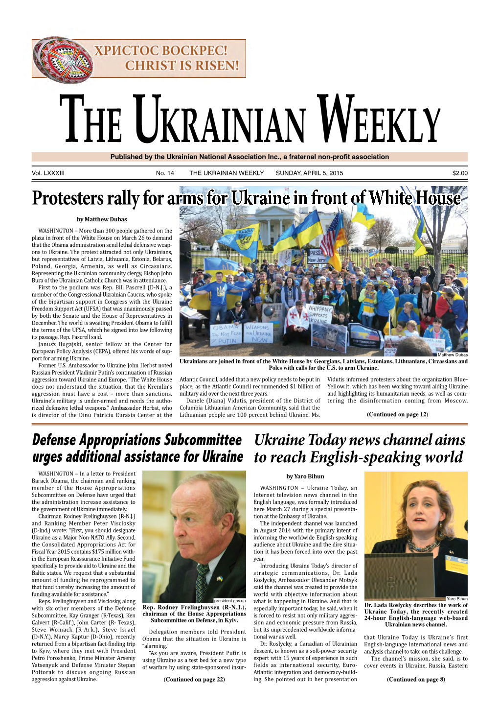 The Ukrainian Weekly, 2015