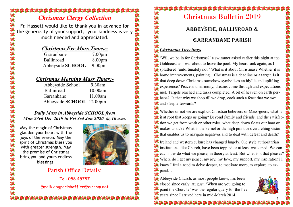 Christmas Bulletin 2019 Fr