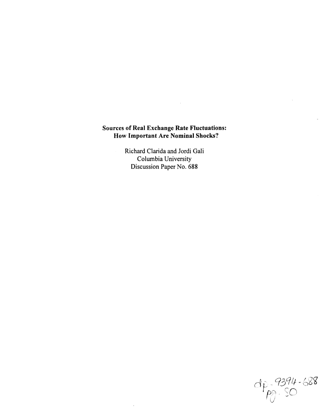 Sources of Real Exchange Rate Fluctuations: How Important Are Nominal Shocks?