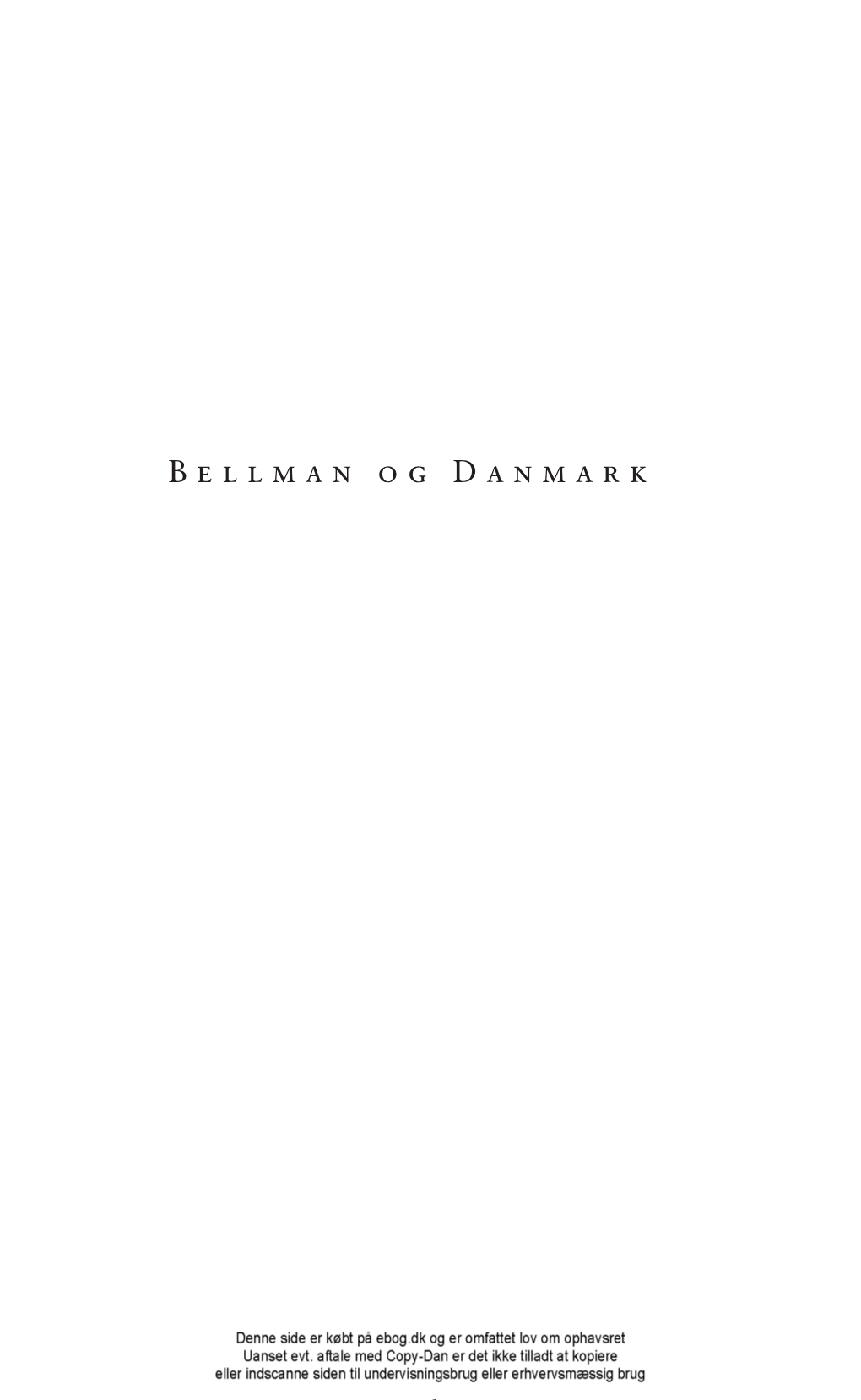 Bellman Og Danmark