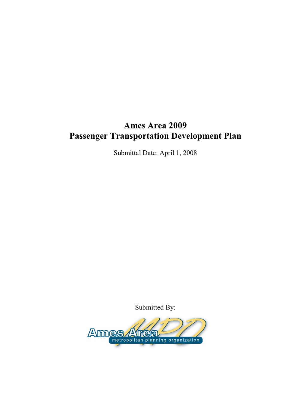 2009 AAMPO Passenger Transportation Development Plan