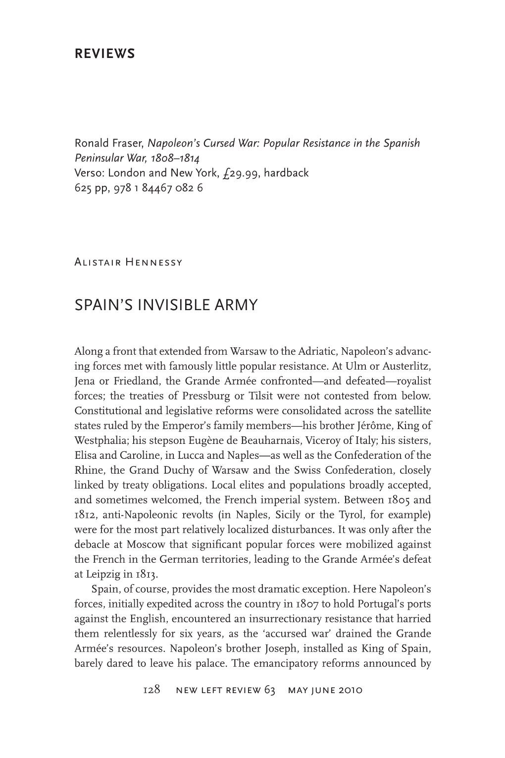 Spain's Invisible Army