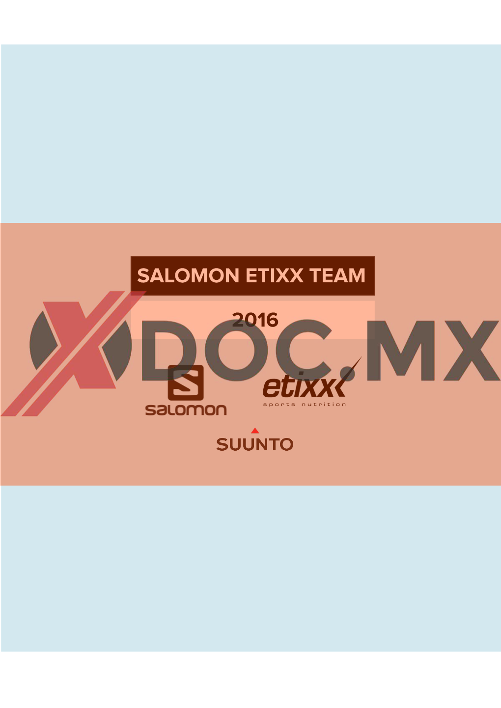 Salomon Etixx Team 2016