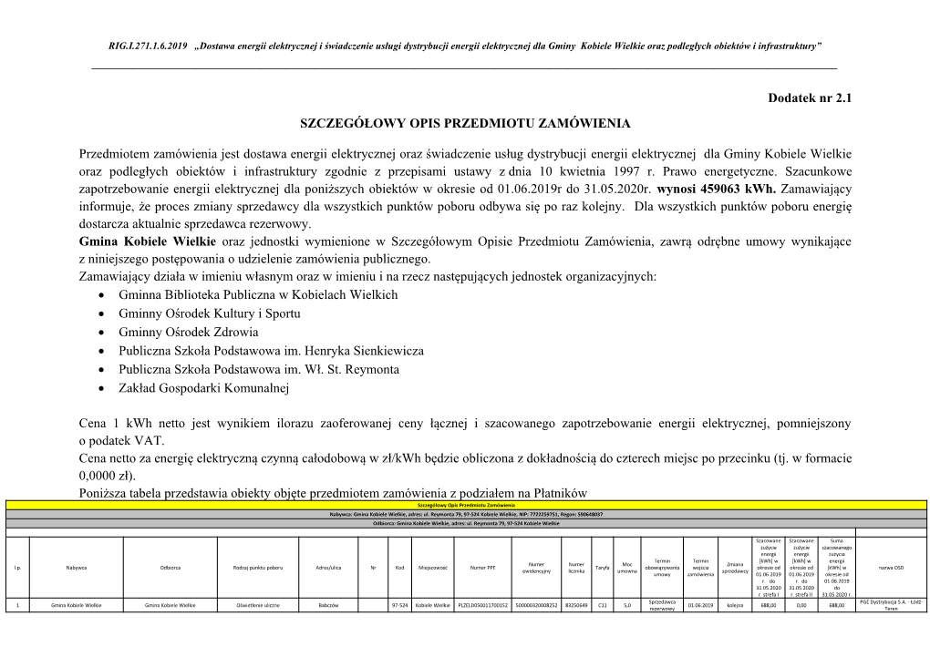 Opis Przedmiotu Zamówienia