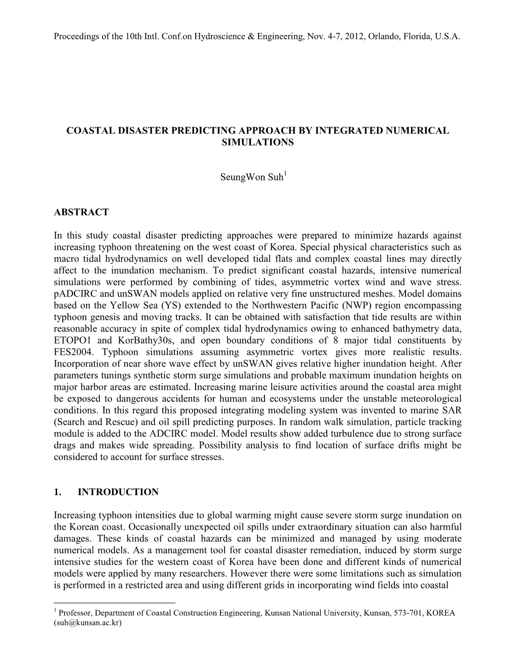 Coastal Disaster Predicting Approach by Integrated Numerical Simulations