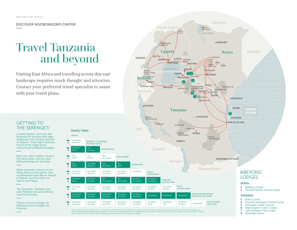 Getting to Ngorongoro Crater with &Beyond