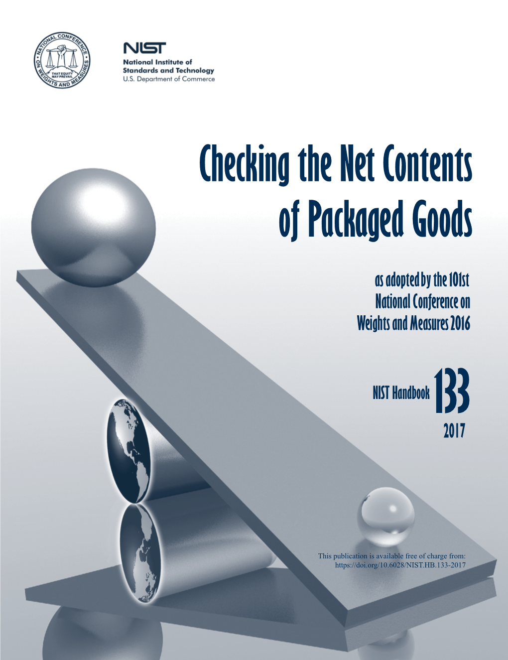 Checking the Net Contents of Packaged Goods (HB 133, 2017