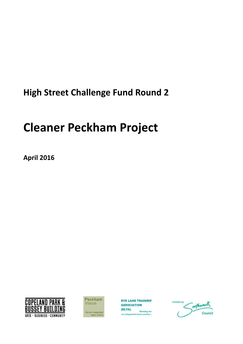 Cleaner Peckham Project