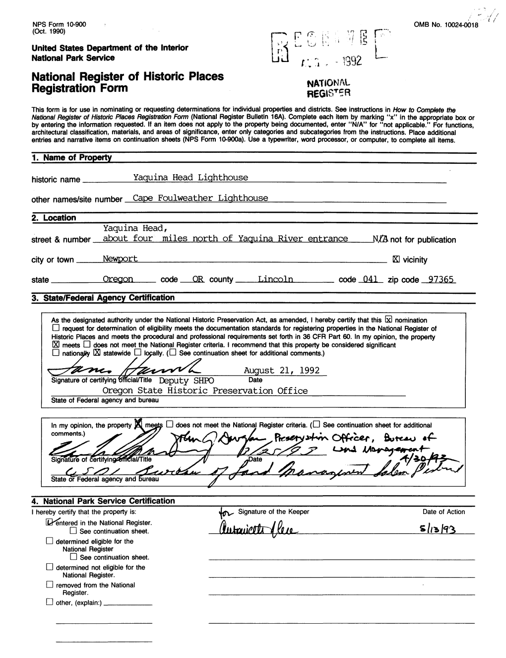 W£ National Register of Historic Places Registration Form