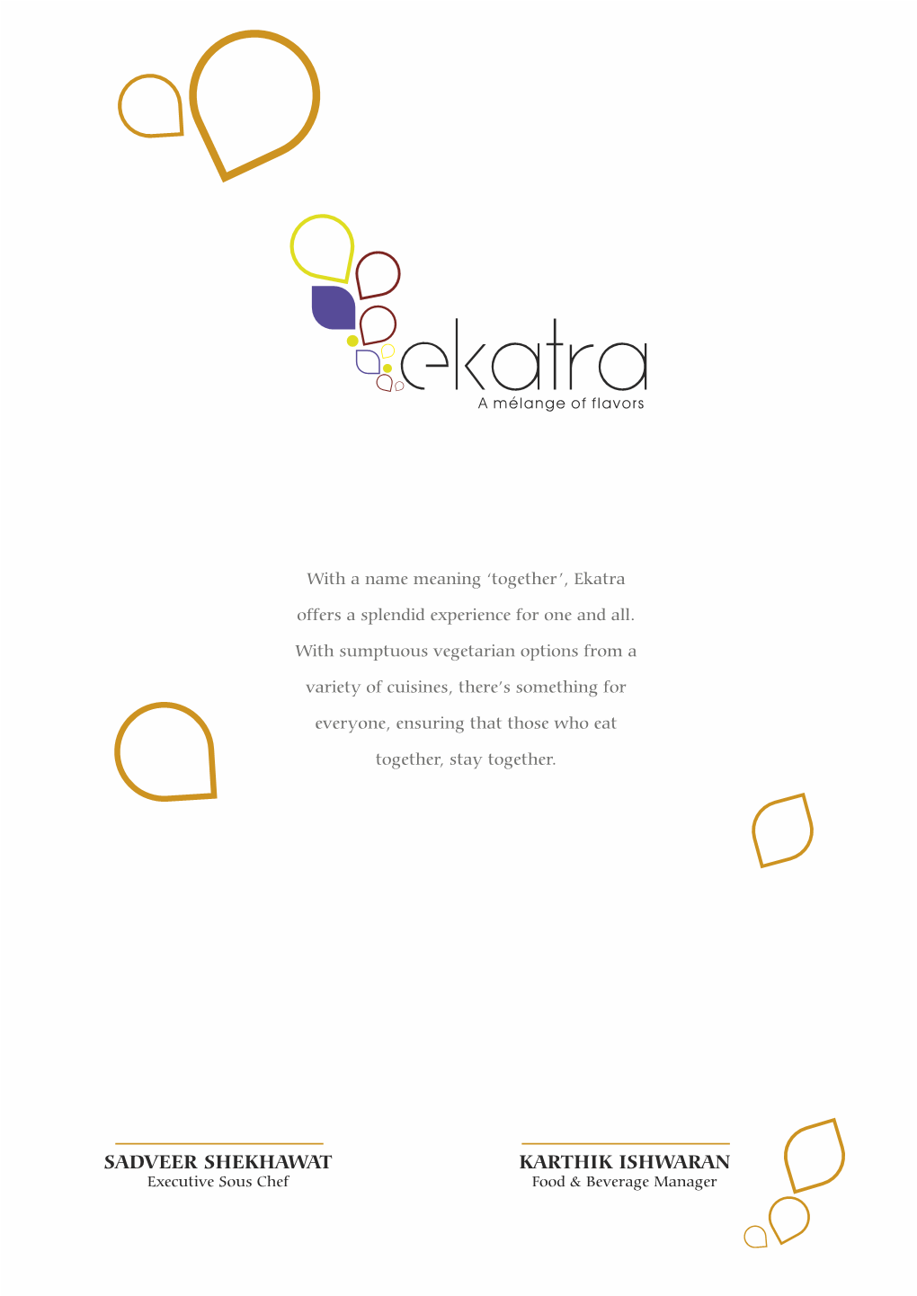 Ekatra New Menu