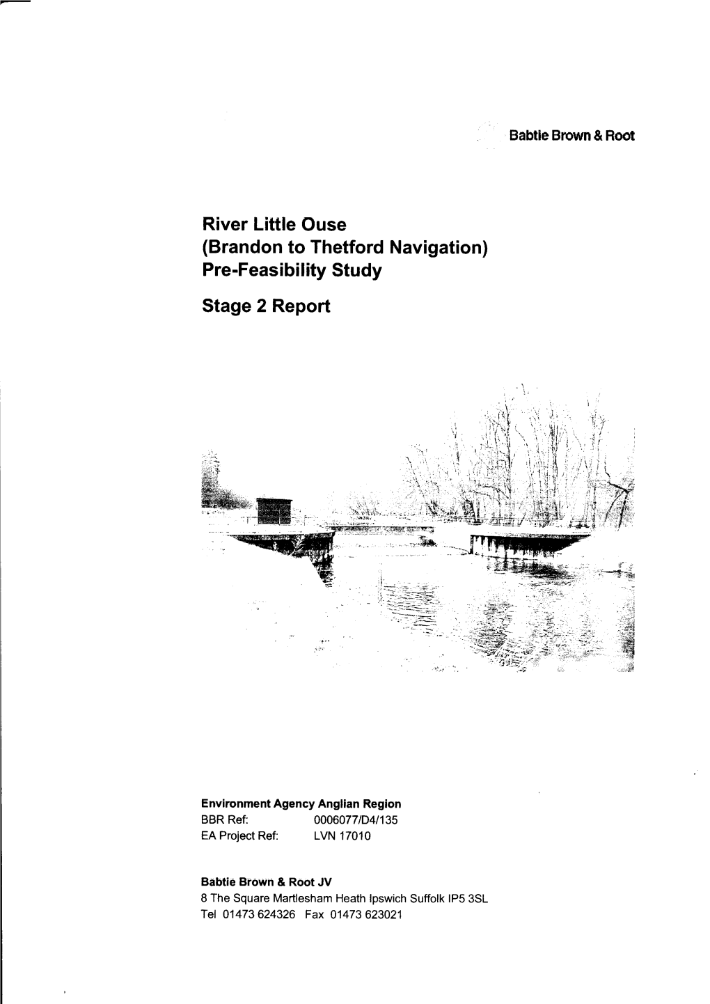 River Little Ouse Brandon to Thetford Prefeasibility Study - Stage 2 Report