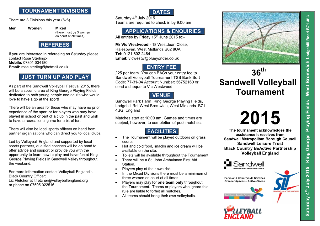 36 Sandwell Volleyball Tournament