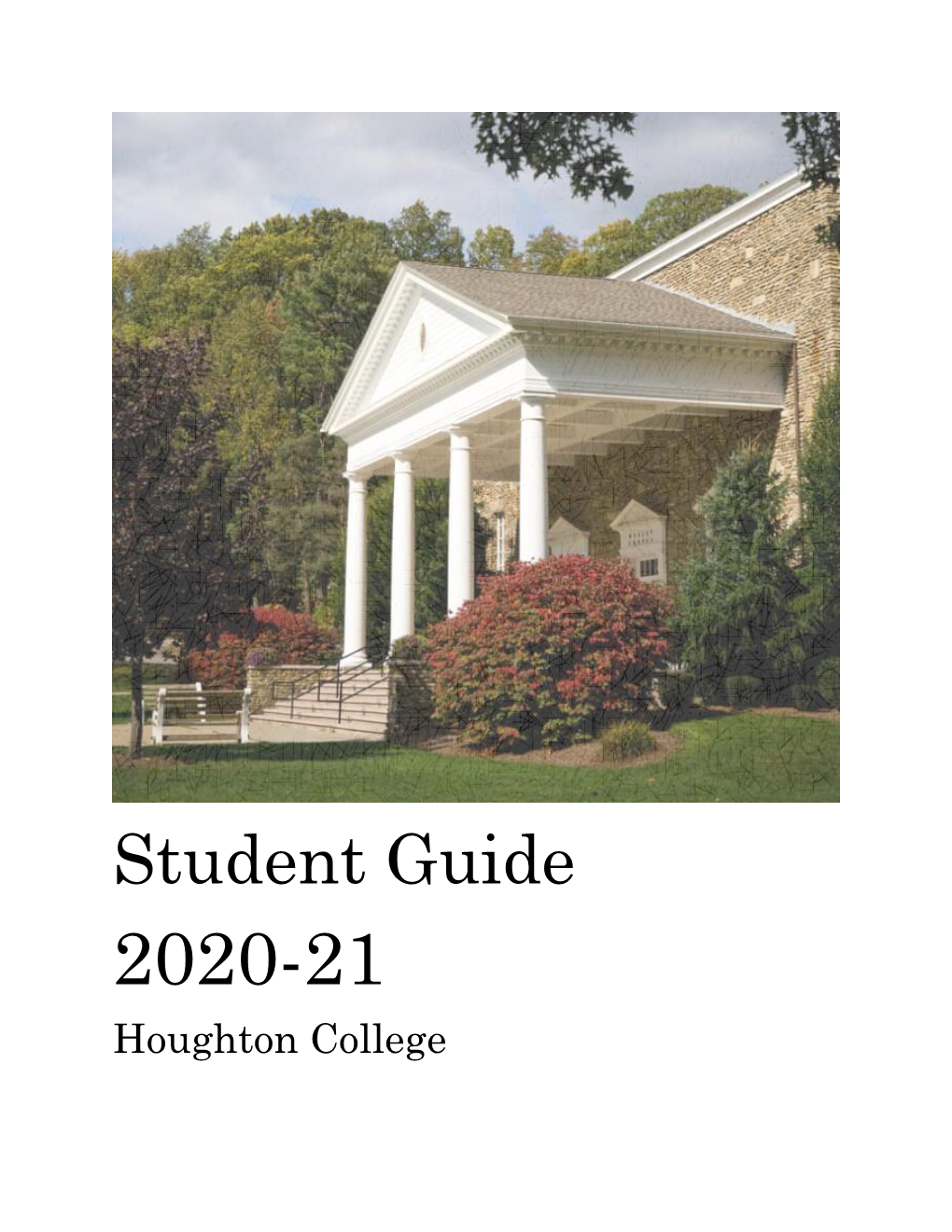 Student Guide 2020-21 Houghton College