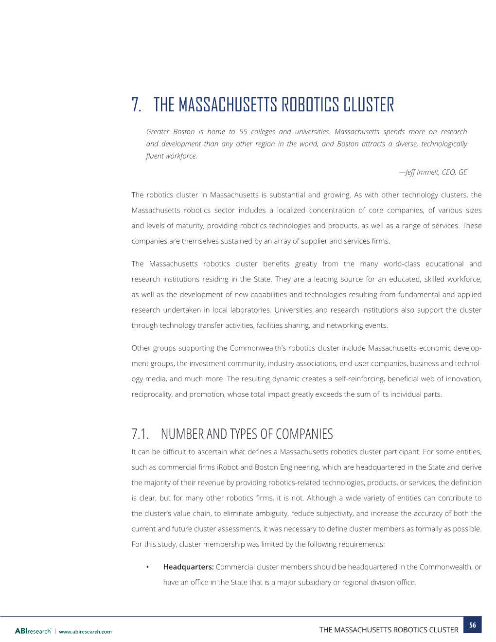 7. the Massachusetts Robotics Cluster