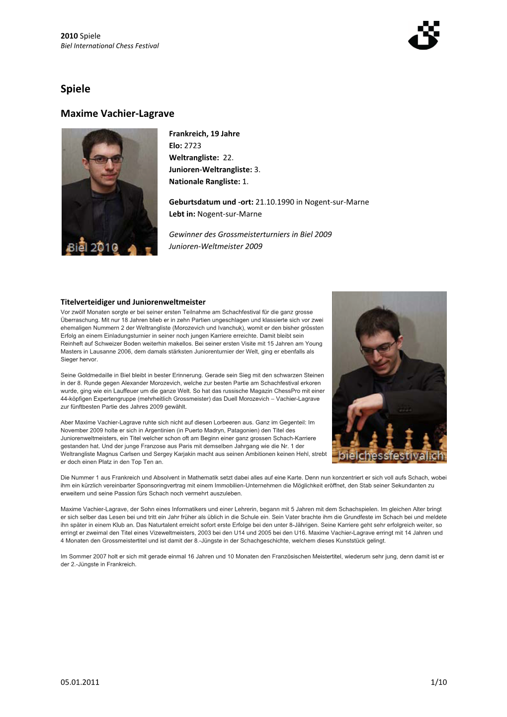 Spiele Biel International Chess Festival