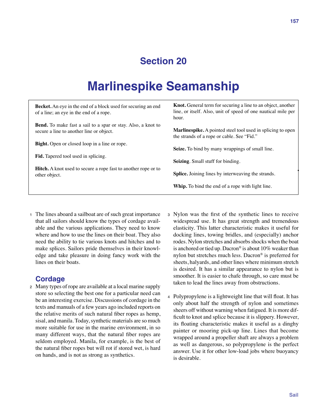 Marlinespike Seamanship 157