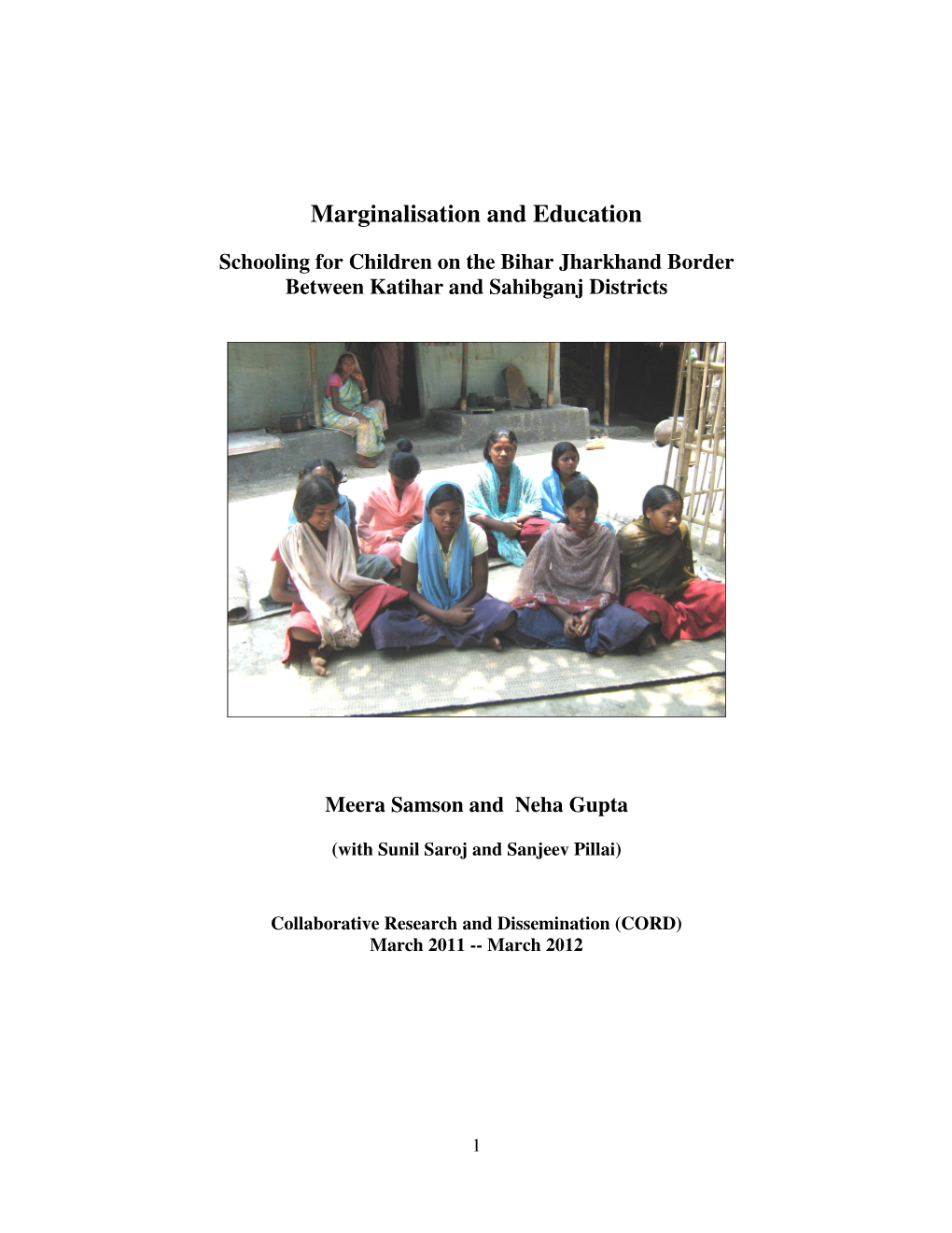 Marginalisation and Education