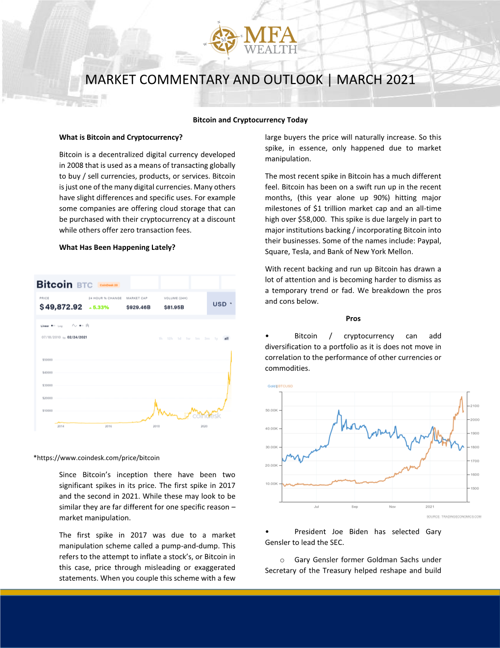 Market Commentary and Outlook | March 2021