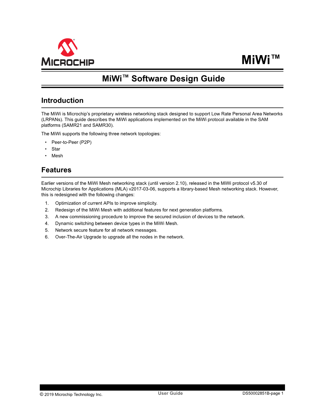 Miwi Software Design Guide