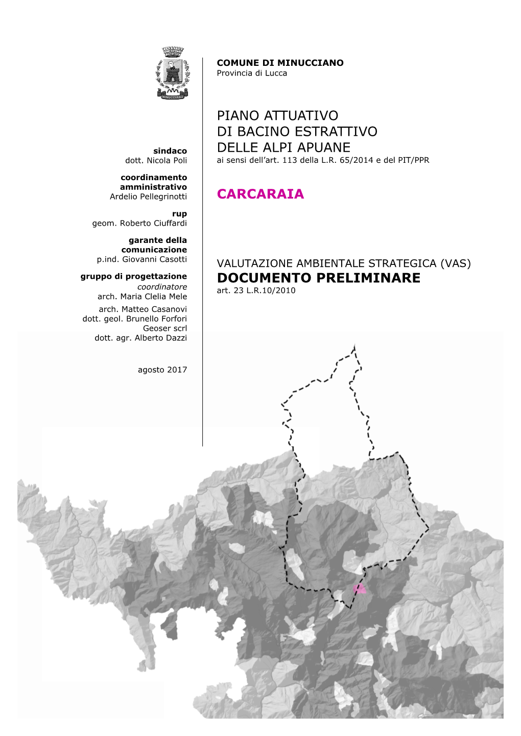 Pabm-VAS Carcaraia – Documento Preliminare