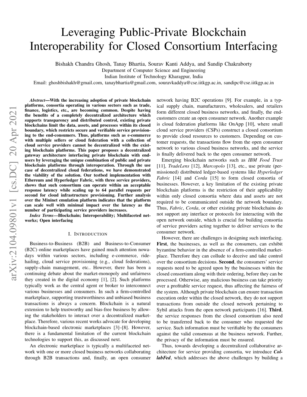 Leveraging Public-Private Blockchain Interoperability for Closed Consortium Interfacing