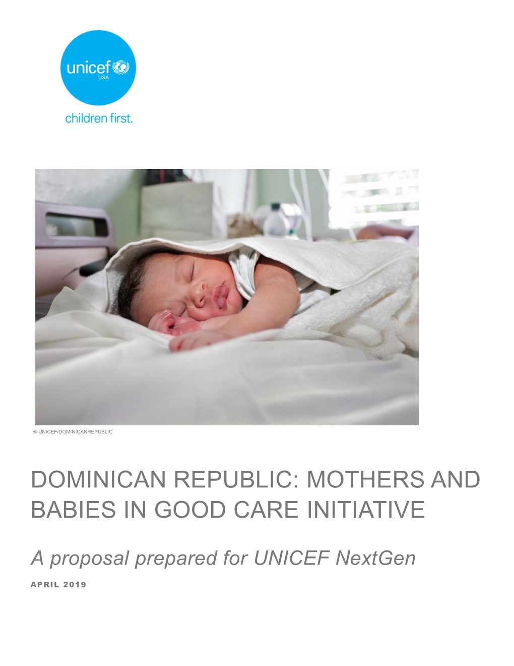 Dominican Republic: Mothers and Babies in Good Care Initiative