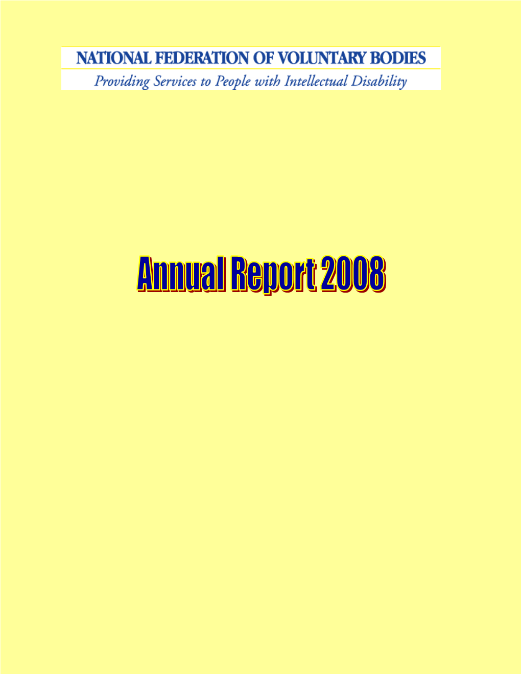 National Federation Annual Report 2008