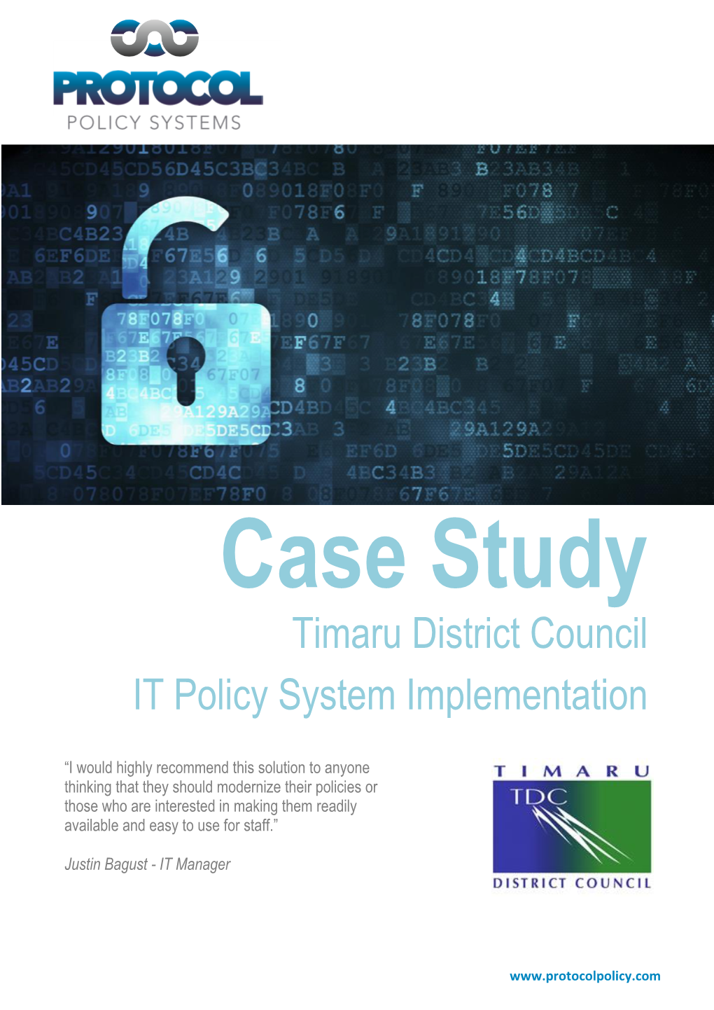 Timaru District Council IT Policy System Implementation