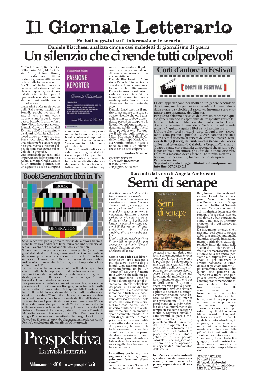 Il Giornale Letterario Prospektiva