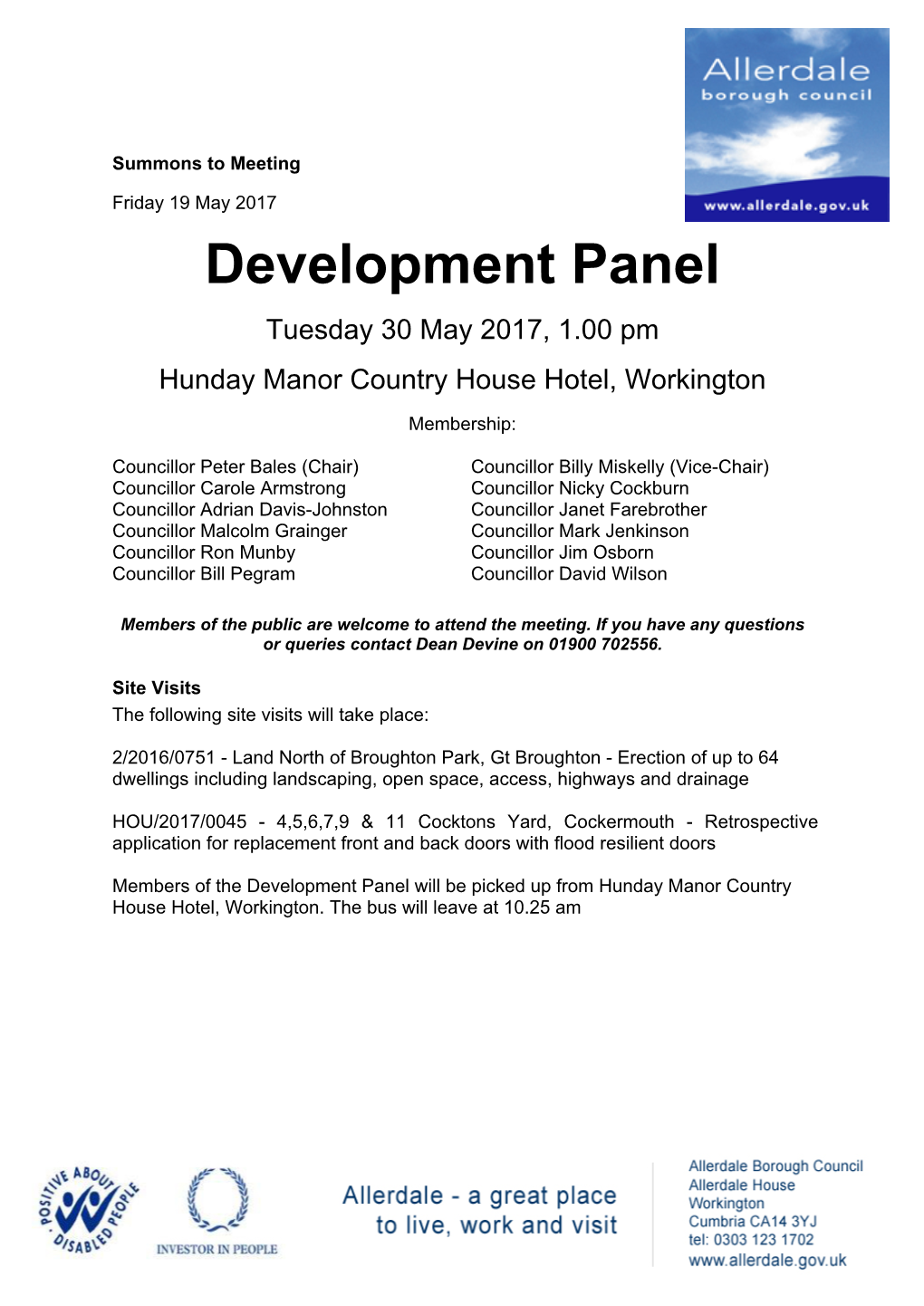 (Public Pack)Agenda Document for Development Panel, 30/05/2017 13