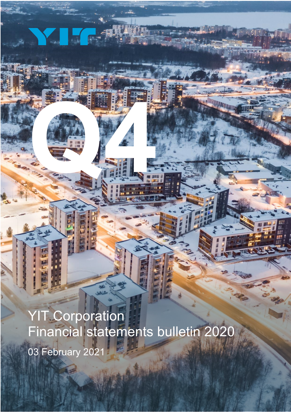 YIT Corporation Financial Statements Bulletin 2020