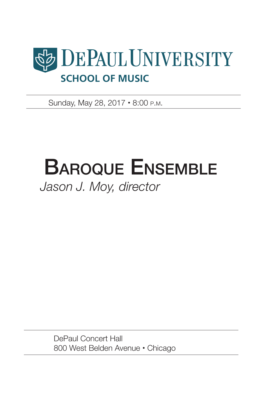 Baroque Ensemble Jason J